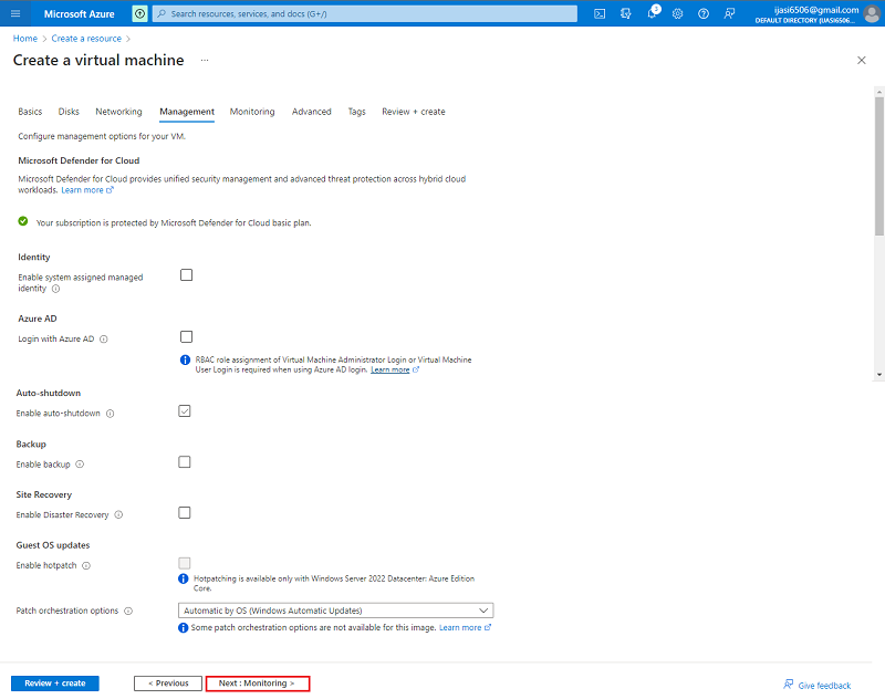 Create a Windows virtual machine in the Azure portal