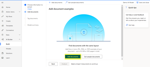 Create AI Model using AI Builder to Extract Data from Document in Power Platform