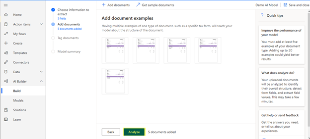Create AI Model using AI Builder to Extract Data from Document in Power Platform