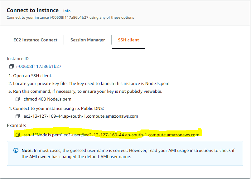 Create Amazon Linux AMI EC2 Instance And Deploy NodeJS Application