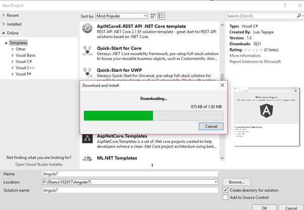 Getting Started With Angular 7 And ASP.NET Core 2.1