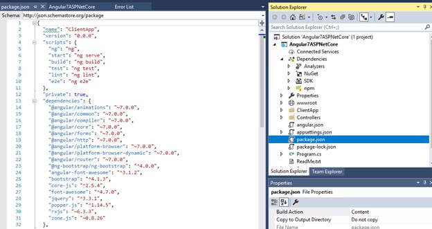 Getting Started With Angular 7 And ASP.NET Core 2.1