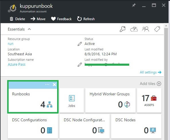 Azure Automation Create An Azure Automation And Azure Run Book Part One Azure Automation Create An Azure Automation And Azure Run Book Part One