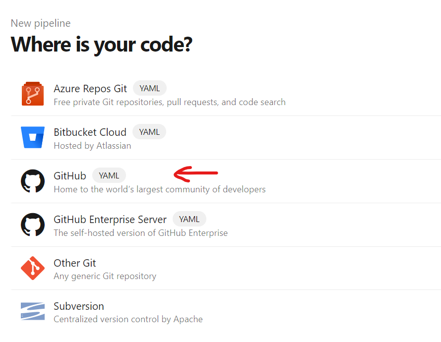 Create Build pipeline on Azure Devops
