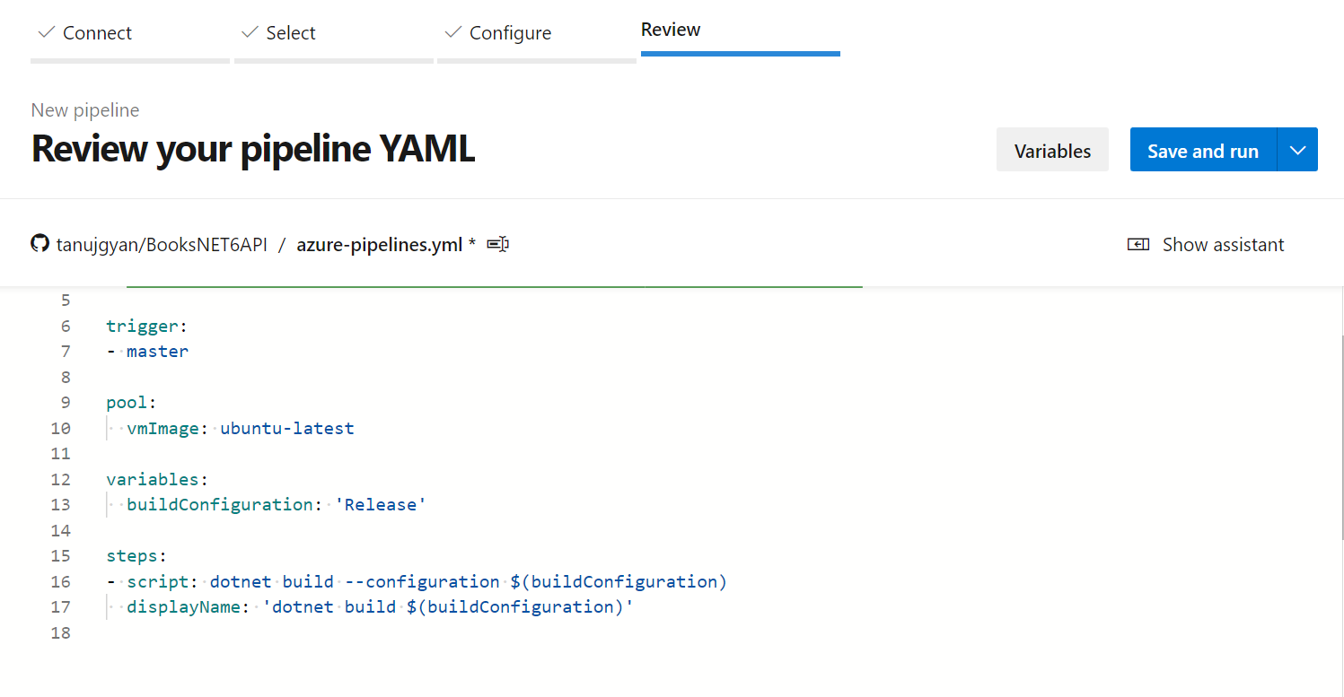 Create Build pipeline on Azure Devops