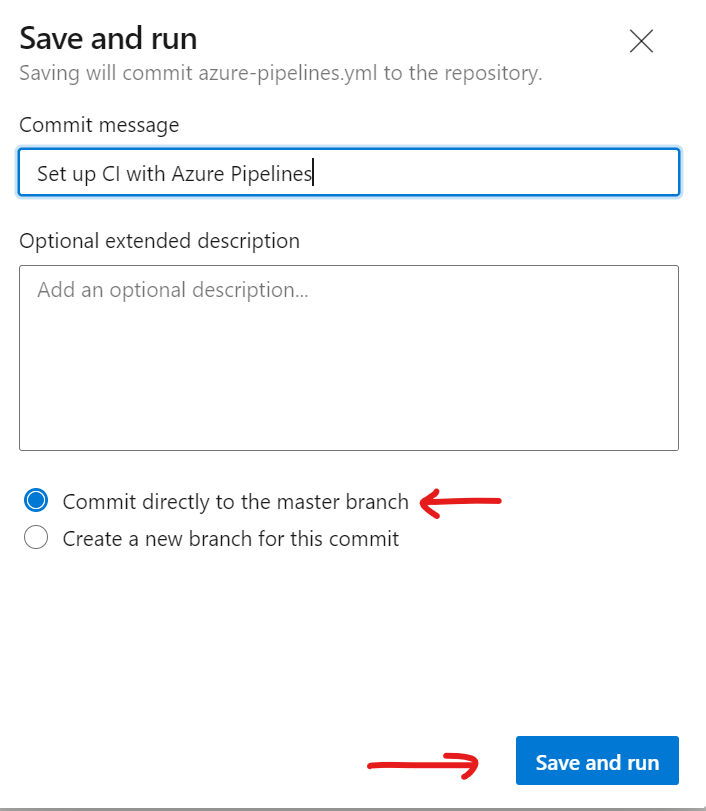 Create Build pipeline on Azure Devops