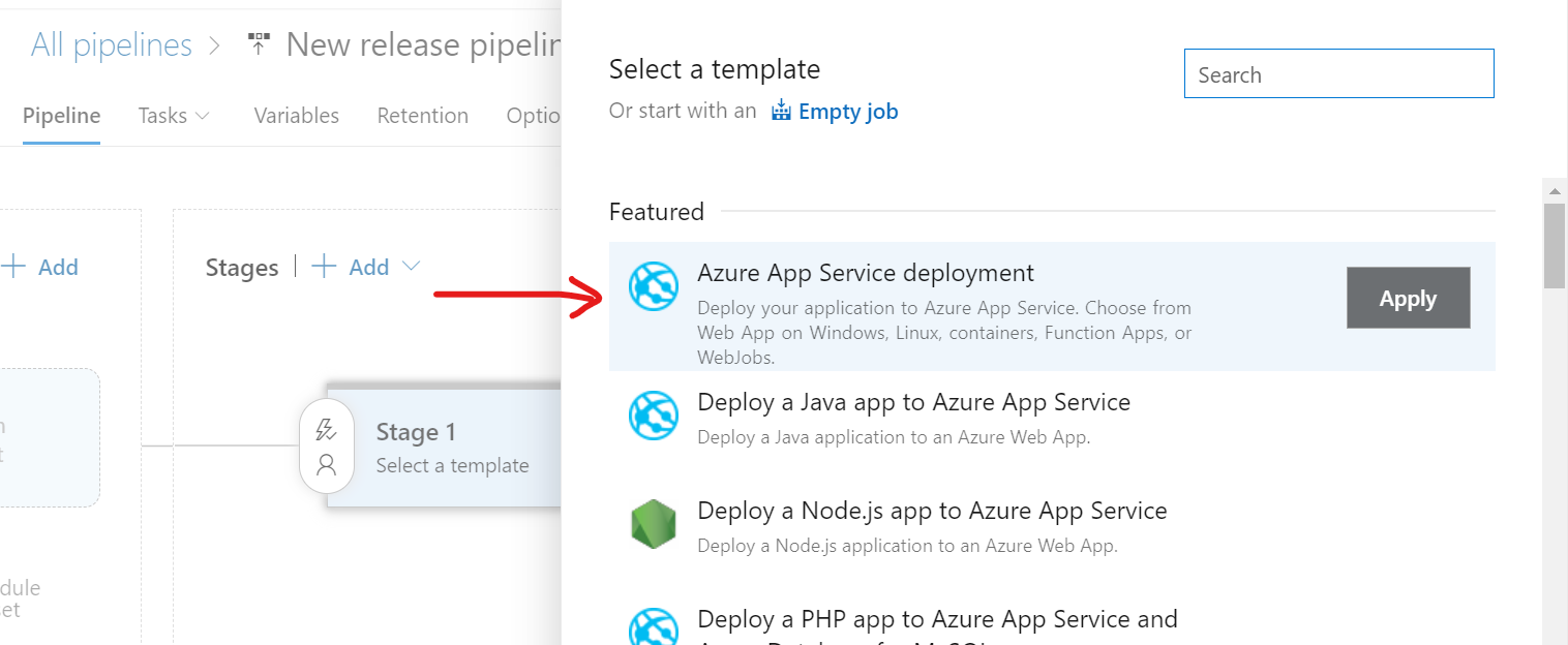 Deploy the app to Azure Cloud using the Azure Release pipeline