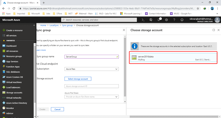 Azure File Sync Service