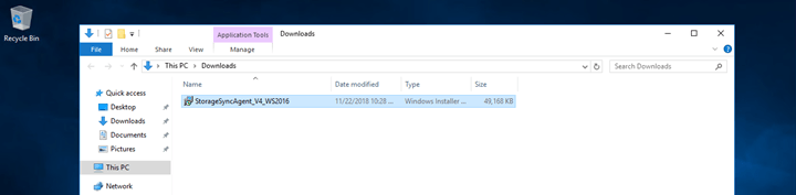 Azure File Sync Service