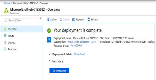 Create An Azure IoT Hub To Connect To Cameras