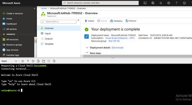 Create An Azure IoT Hub To Connect To Cameras