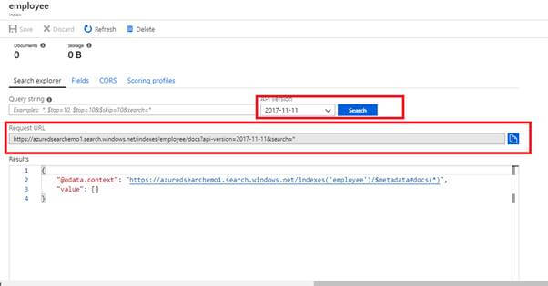 Create An Azure Search From The Portal
