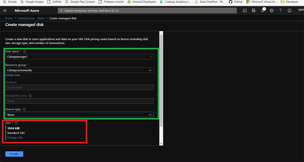 Create And Add A Storage Disk In Virtual Machine