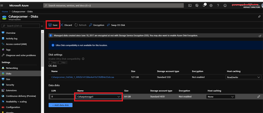 Create And Add A Storage Disk In Virtual Machine