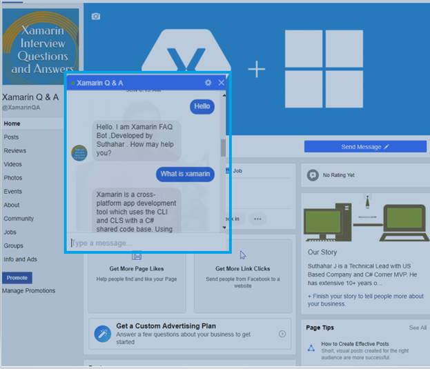Create And Build A Facebook Bot Using Microsoft Bot Framework