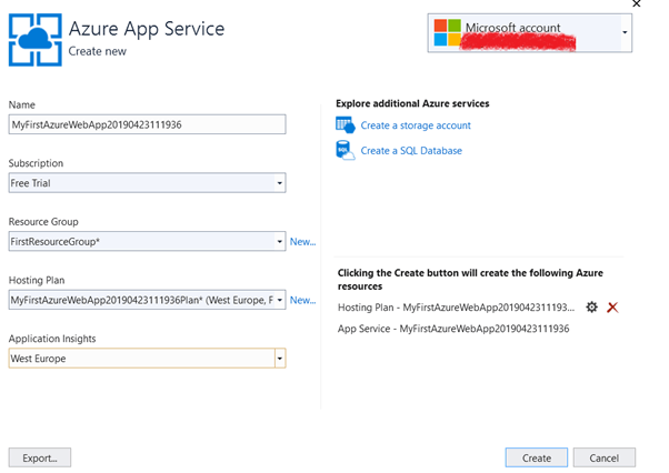 Create and Deploy Your First .Net Core App in Azure App Service