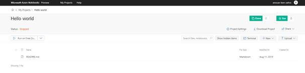 Create And Share Azure Notebook