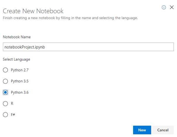 Create And Share Azure Notebook