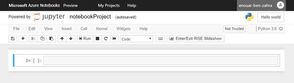 Create And Share Azure Notebook