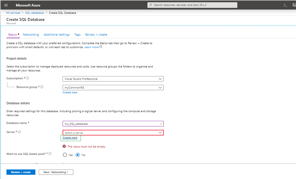 Create And Use SQL Database In Microsoft Azure