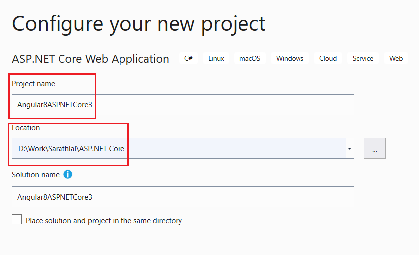 How to create an Angular 8 application with ASP.NET Core