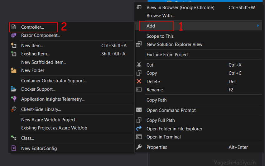 Create ASP.NET Core Web API With Entity Framework Code First Approach
