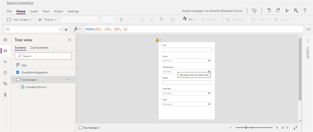 Create Asset Manager List from Microsoft List Templates And Customize List Form Using Power Apps
