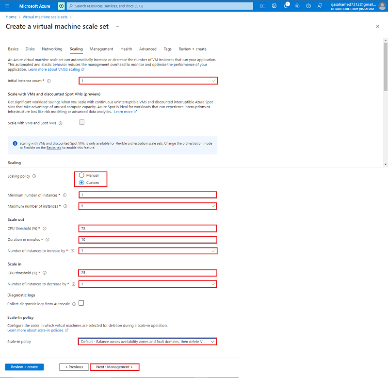 Create Azure virtual machine scale sets