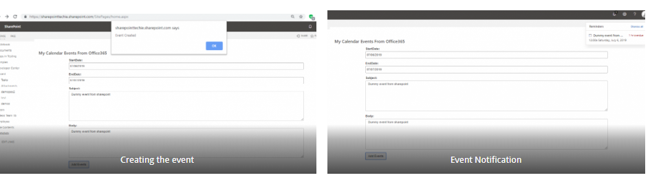 Create Calendar Events From SharePoint Using MS Graph API