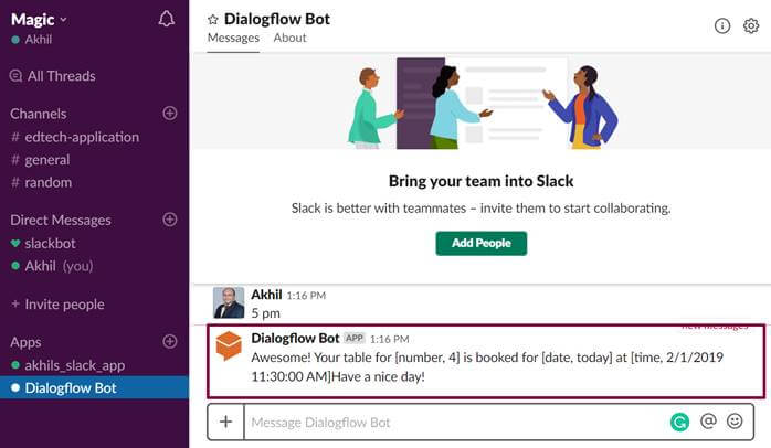 Create Chatbot Using Microsoft's Bot Framework And Dialogflow API - Integrate And Test On Slack And Facebook Messenger