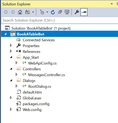 Create Chatbot Using Microsoft's Bot Framework And Dialogflow API - (Bot using Microsoft's Bot Framework)