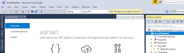 Create Chatbot Using Microsoft's Bot Framework And Dialogflow API - (Bot using Microsoft's Bot Framework)
