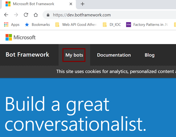 Create Chatbot Using Microsoft's Bot Framework And Dialogflow API - (Bot using Microsoft's Bot Framework)