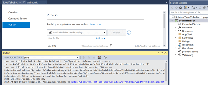 Create Chatbot Using Microsoft's Bot Framework And Dialogflow API - (Bot using Microsoft's Bot Framework)
