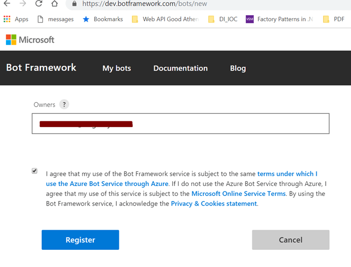 Create Chatbot Using Microsoft's Bot Framework And Dialogflow API - (Bot using Microsoft's Bot Framework)