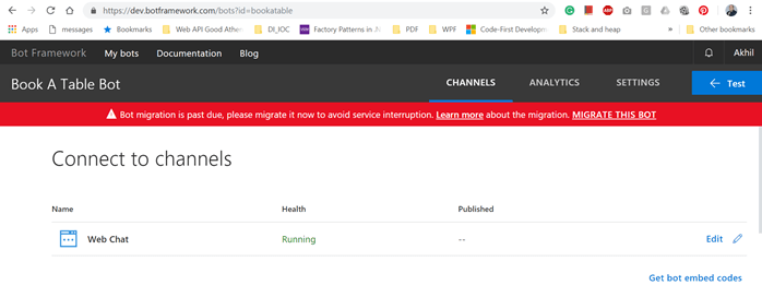 Create Chatbot Using Microsoft's Bot Framework And Dialogflow API - (Bot using Microsoft's Bot Framework)