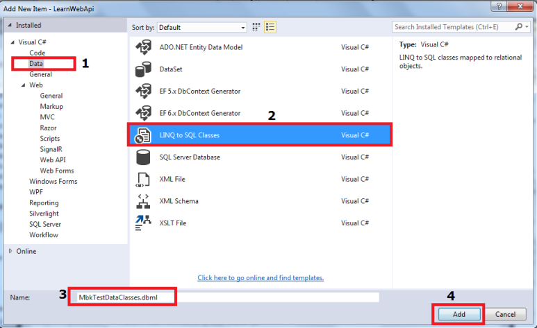 Create Custom / User Defined Web API GET Method And Test In Talend API