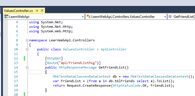 Create Custom / User Defined Web API GET Method And Test In Talend API