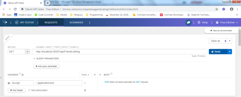 Create Custom / User Defined Web API GET Method And Test In Talend API