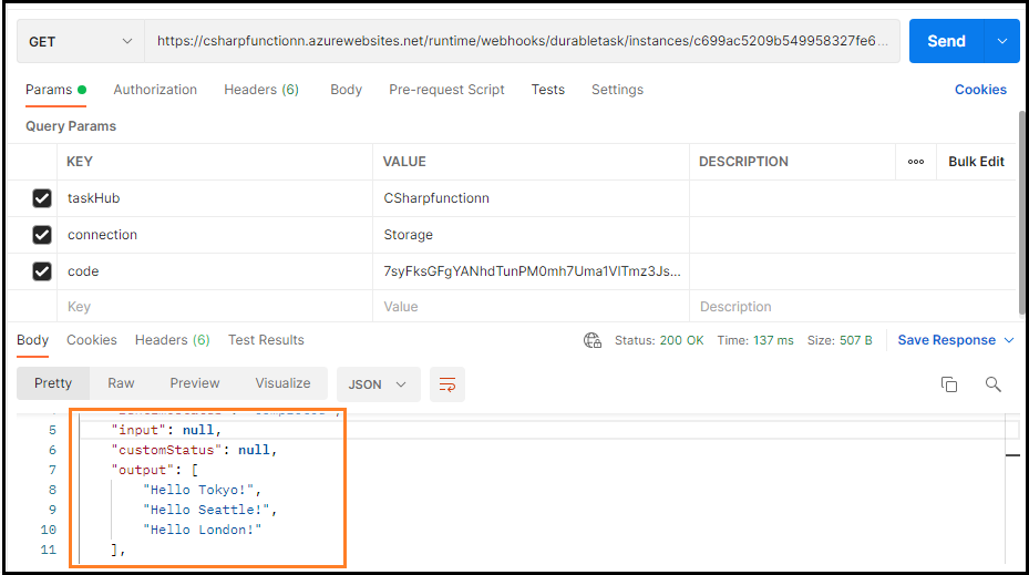 Create Azure Durable Function