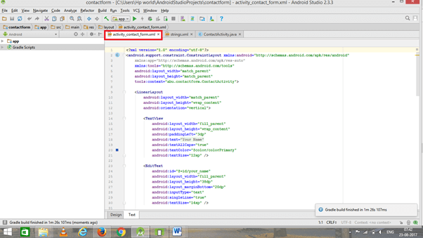 Create Email Android Application