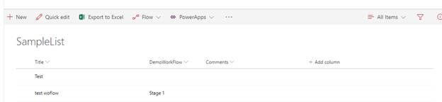 SharePoint site contents
