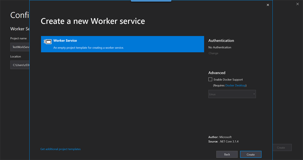 Create gRPC Consolse And WorkerService Client Applications