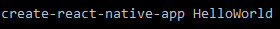 Create Hello World Application Using React Native