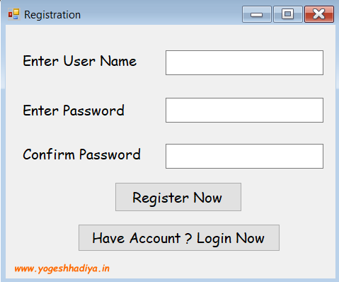 Create Login(Sign In) And Registration (Sign Up) Form In C# Windows Form With Database