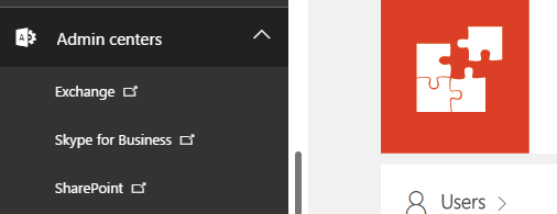 SharePoint admin center