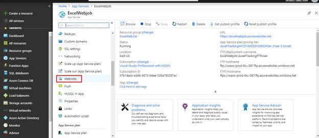 Left navigation pane