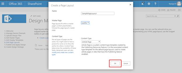 Create Page Layout Using Design Manager In SharePoint Online