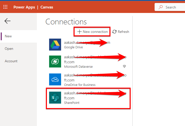 Create PowerApps from SharePoint Online List