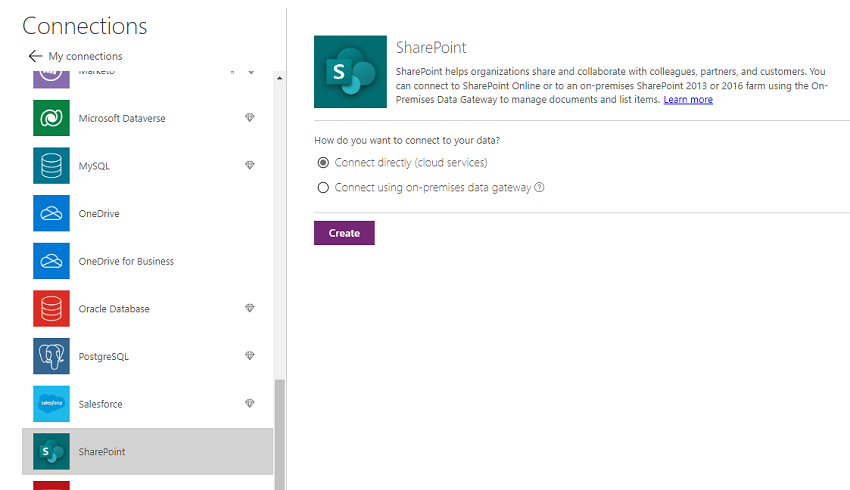 Create PowerApps from SharePoint Online List